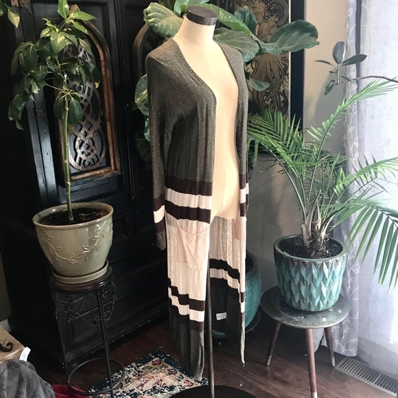 Reseller pack of 3 - Calliope color block duster cardigan sweater - Picture 5 of 8